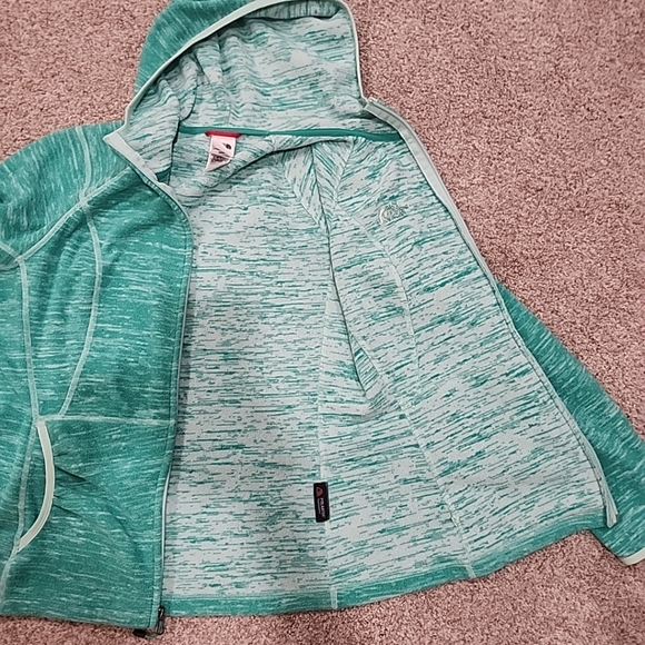 The North Face Womens M Sea Foam Green 100% Polyester Hooded Full Zip Jacket - Picture 10 of 12